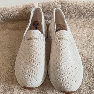 US Polo Assn. Off White Slip On Shoes